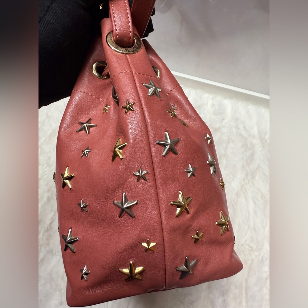 Jimmy Choo Pink Star-Embellished Bag - Picture 11 of 12